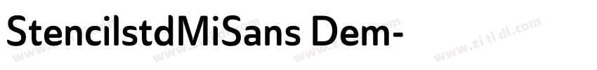 StencilstdMiSans Dem字体转换